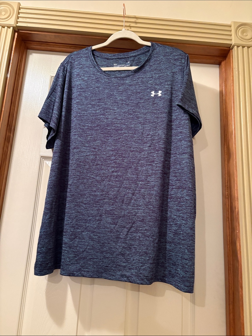 Under Armour Women's Navy Heather Short Sleeve Performance Tee